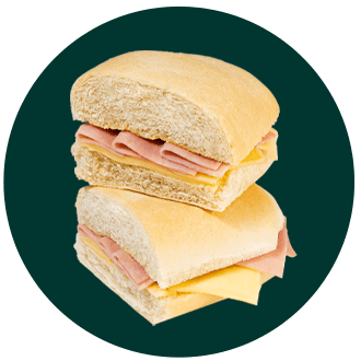 Imagen referencial de Sándwich de Jamón de Pavo